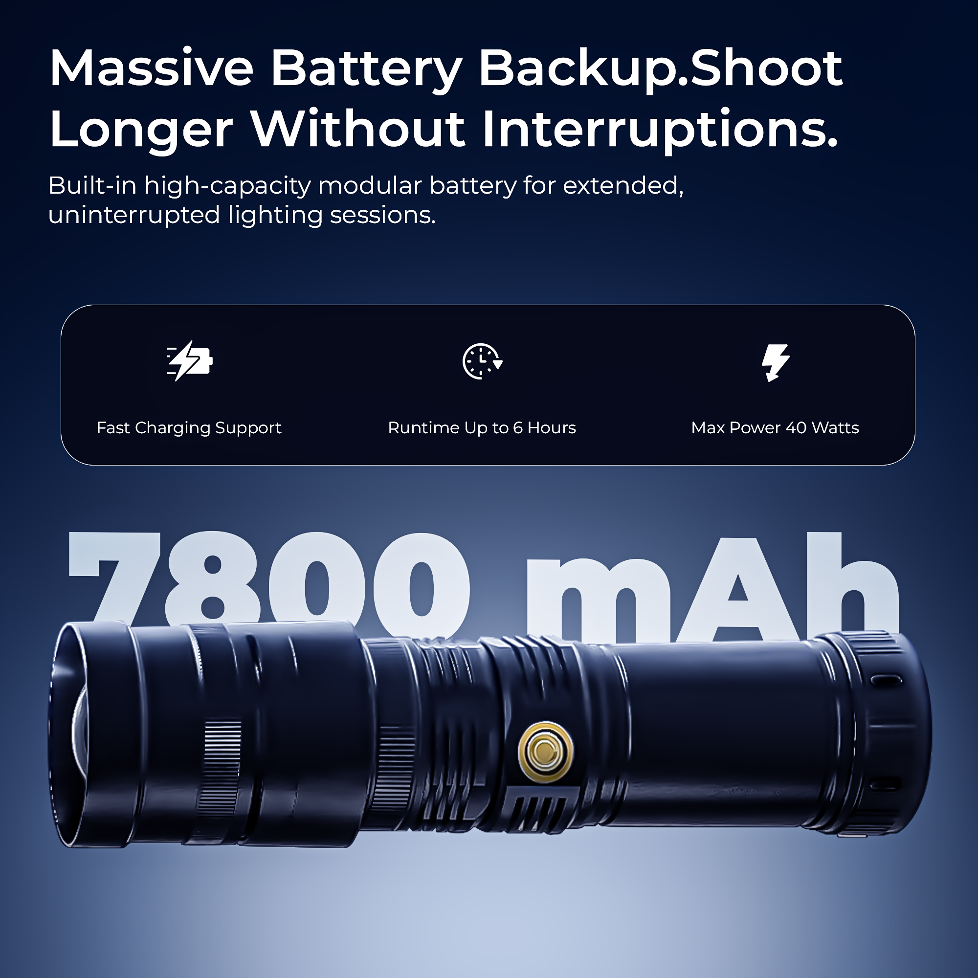 Digitek (DS 40 WTP PRO) Portable Torch Projector Snoot