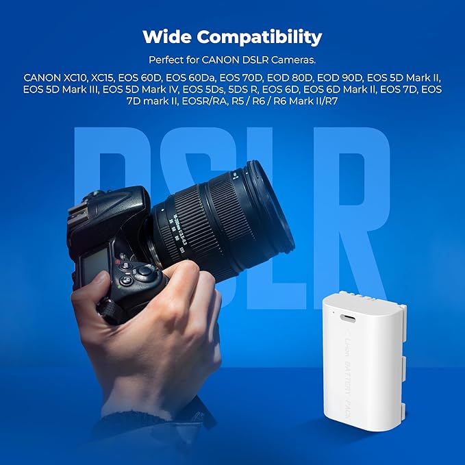 Digitek Platinum (LP-E6 Type C) 3000mAh Li-ion Battery for Canon Cameras