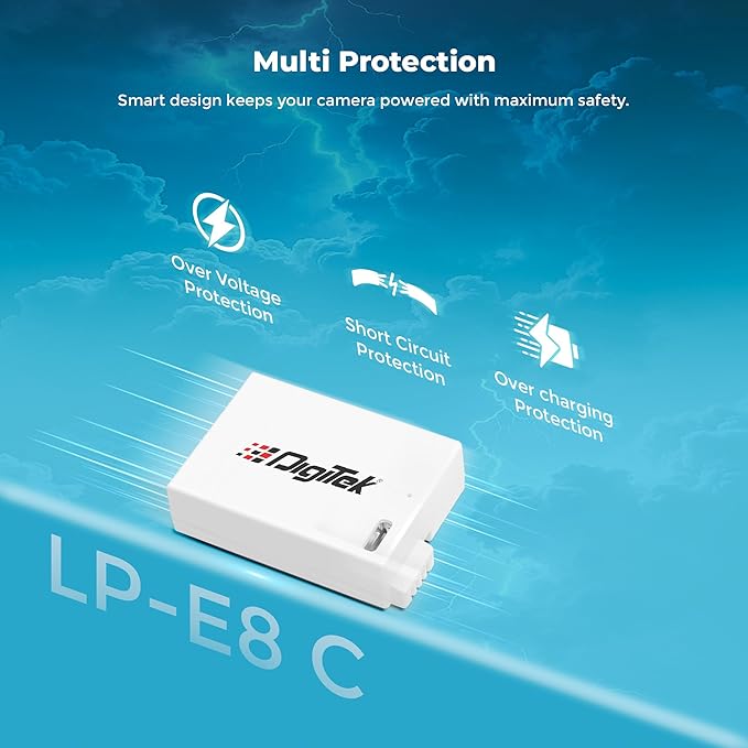 Digitek Platinum (LP-E8 Type C) 1120mAh Li-ion Battery for Canon Cameras