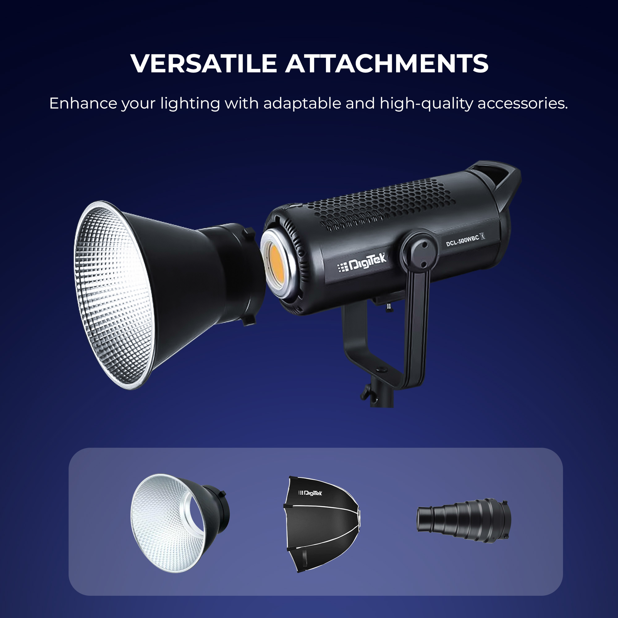 Digitek (DCL-500 WBC Combo) 460W Bi Color Continuous LED Video Light