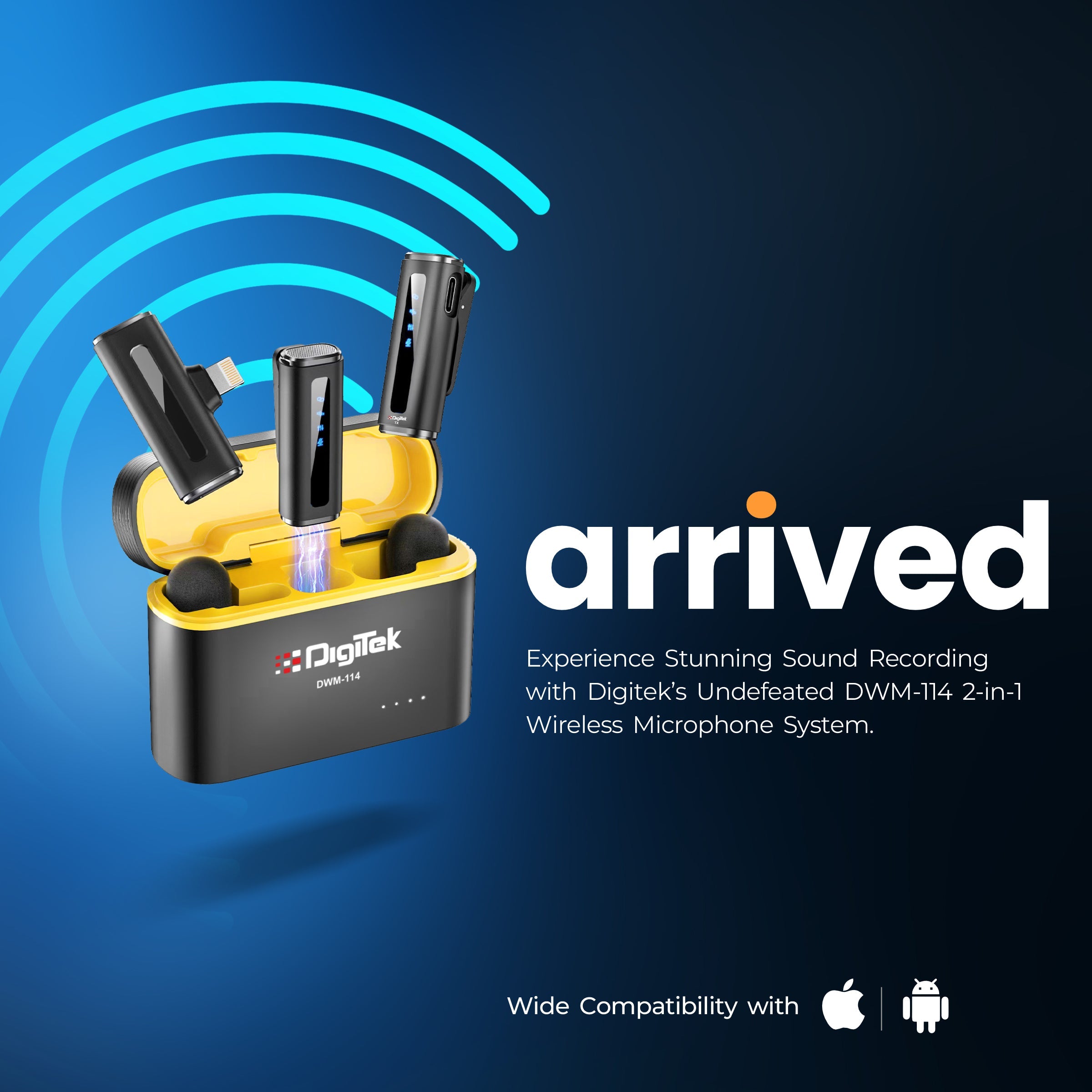 Digitek (DWM-114) 2-in-1 Wireless Microphone