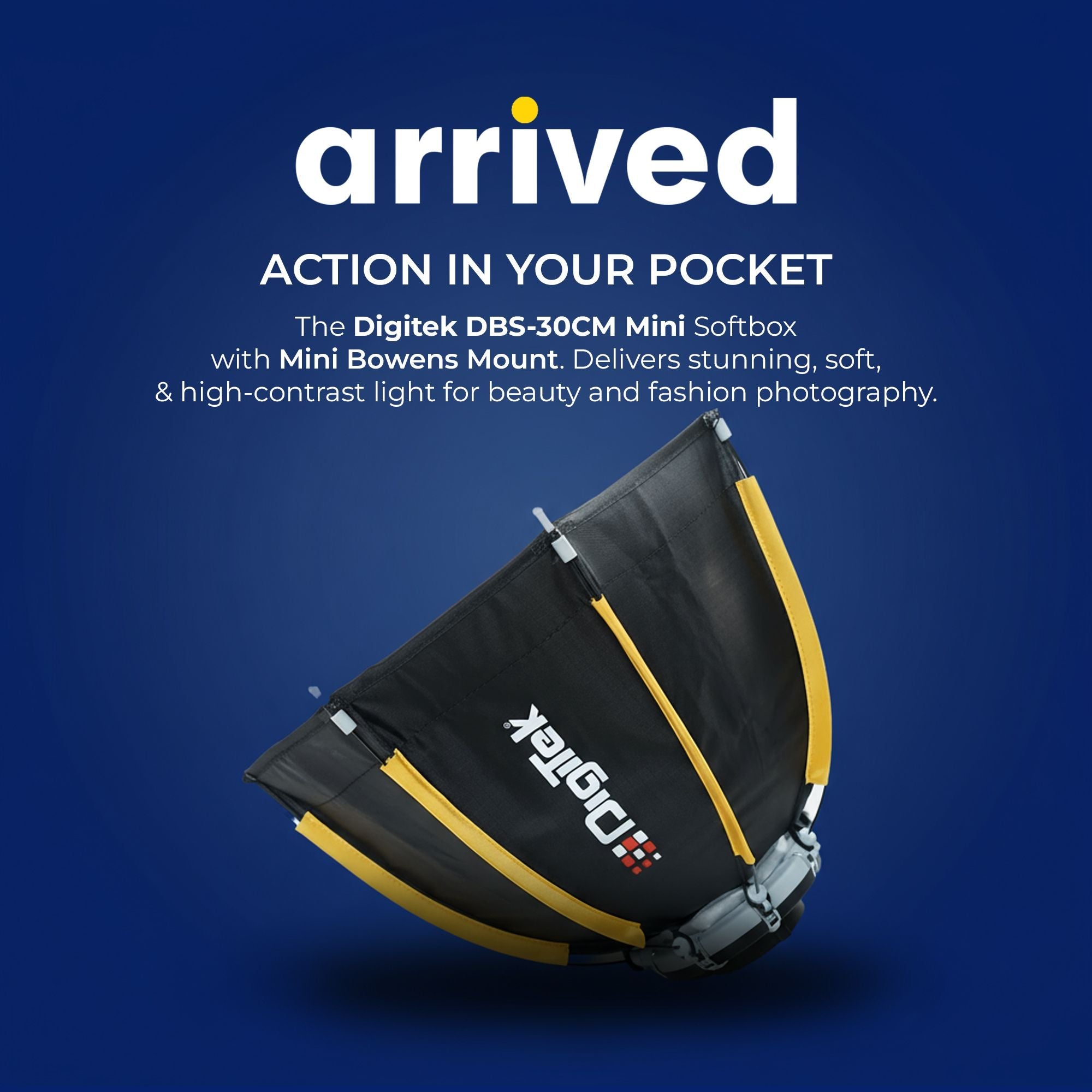 Digitek (DSB 30cm Mini) 30cm Softbox with Mini Bowens Mount