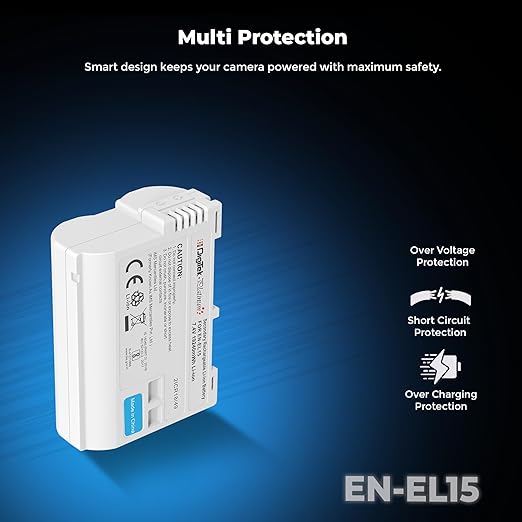 Digitek Platinum (EN-EL15 Type C) 3000mAh Li-ion Battery for Nikon Cameras