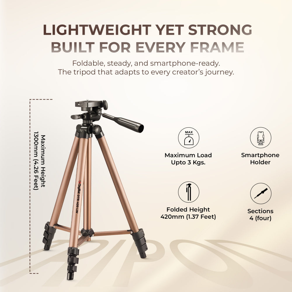 Digitek (DTR 420LW) Foldable Camera Tripod