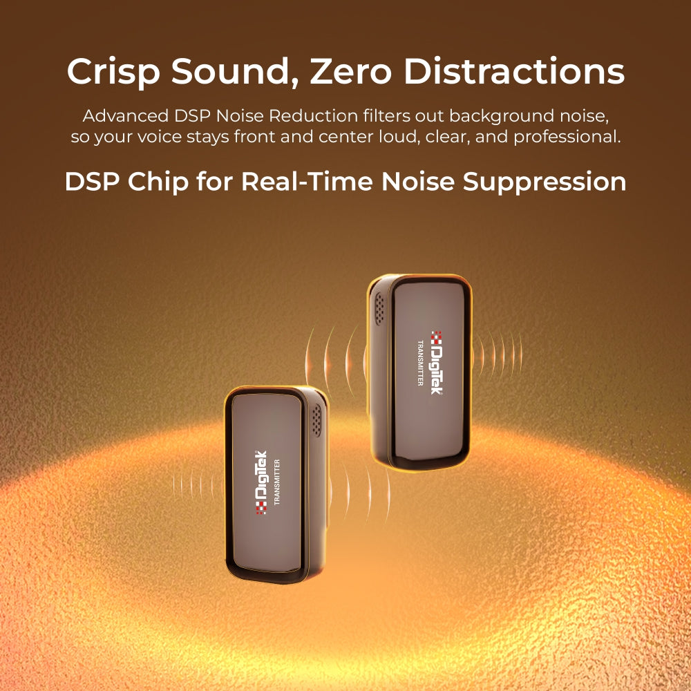 Digitek (DWM 120) Wireless Microphone System with Noise Reduction