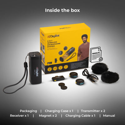 Digitek (DWM-124) 2-in-1 Wireless Microphone