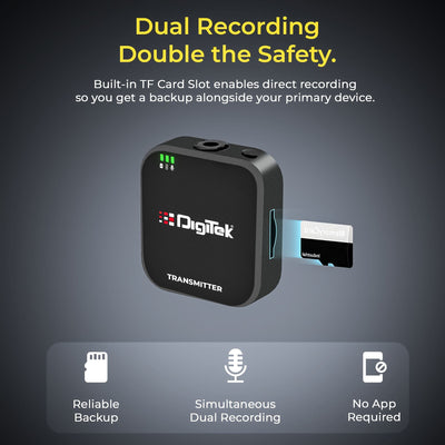 Digitek (DWM 121) 2 in 1 Wireless Microphone